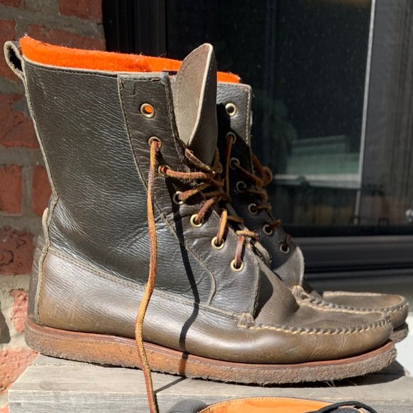 Ralph Lauren rustic leather handmade boots (MSRP 800) - Picture 1 of 3